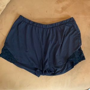 Black Lace Sleep Shorts Size XS